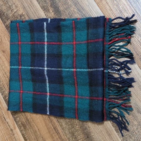 Clans Scotland Lambs Wool Tartan Plaid Unisex Scarf 56” x 12” - Picture 5 of 7